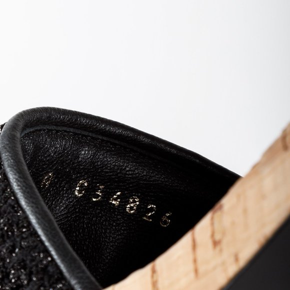 Chanel 21C Tweed Chain Letter Slides - Picture 11 of 12